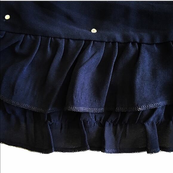 The Arte by Zenana sheer chiffon ruffled embellished tank small - Picture 6 of 8